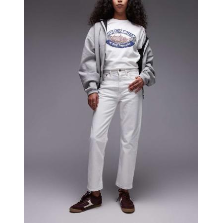 ARKET Jade Stretchjeans met smalle pijpen in gebroken wit