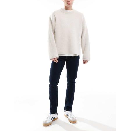 JJ Rebel - Luke - Slim-fit jeans in donker indigo-Marineblauw