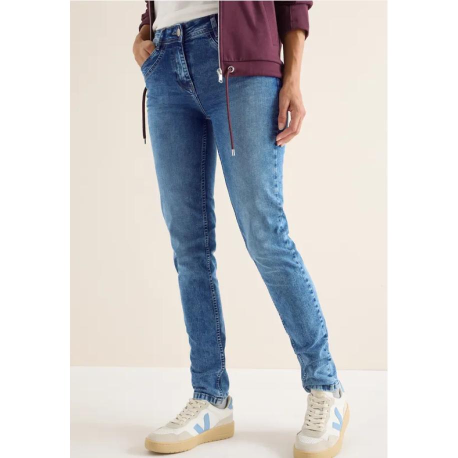 CECIL Slim Fit jeans Blauw