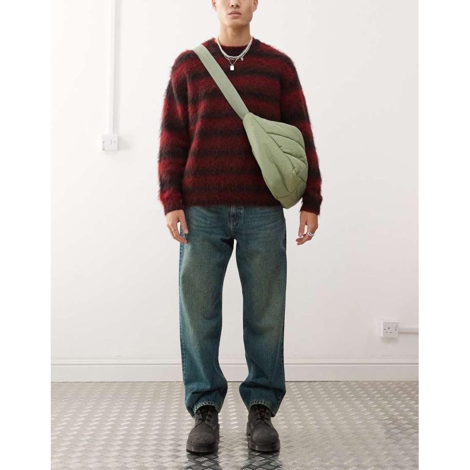 Dr Denim - Omar - Jeans met wijde rechte pijpen in groenblauwe wassing Groen