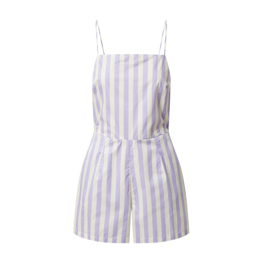 EDITED EDITED Jumpsuit Siana lichtlila / wit -