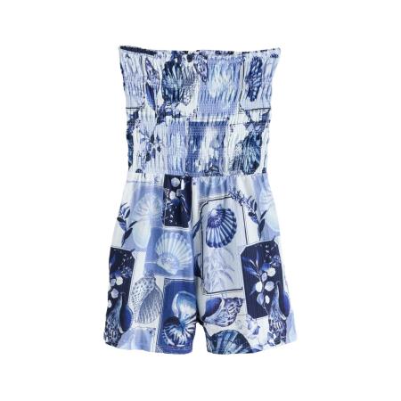 Next Next Jumpsuit navy / lichtblauw / donkerblauw / wit