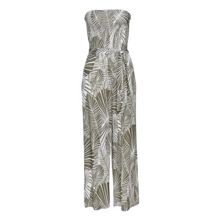 s.Oliver s.Oliver Jumpsuit olijfgroen / wit