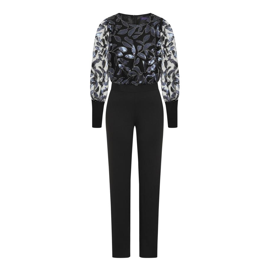 HotSquash HotSquash Jumpsuit marine / nachtblauw / wit -