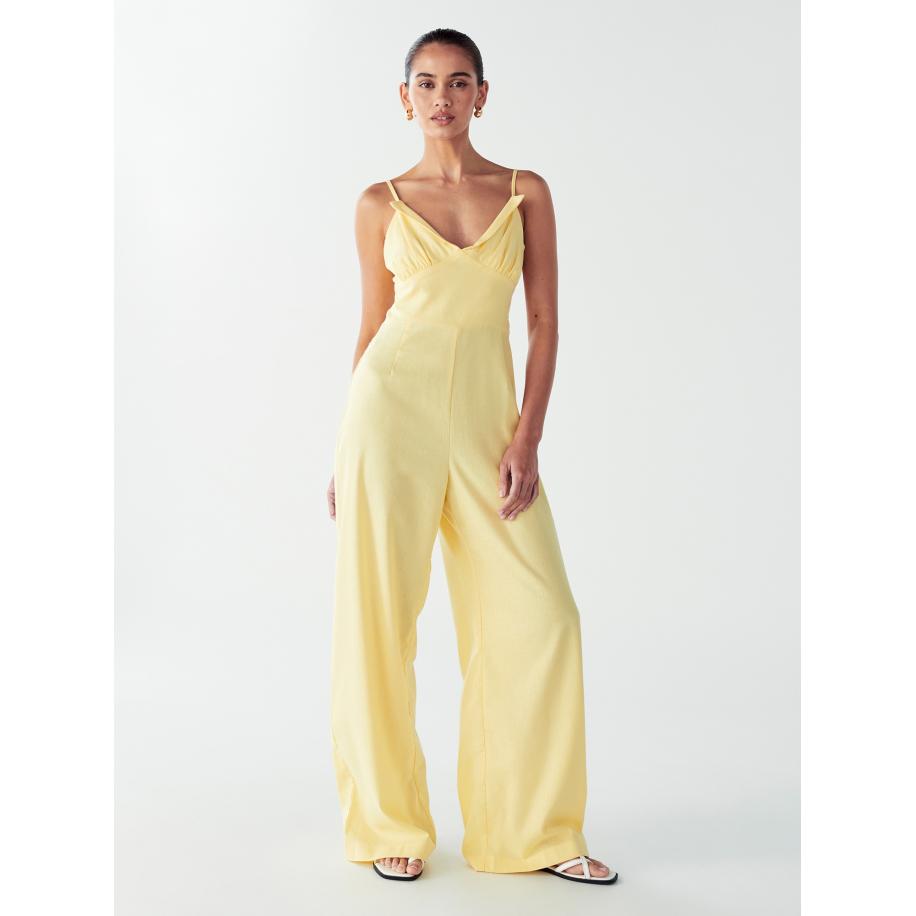 Willa Willa Jumpsuit PALMS JUMPSUIT geel -