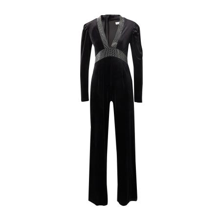 Warehouse Warehouse Jumpsuit Hotfix zwart / zilver