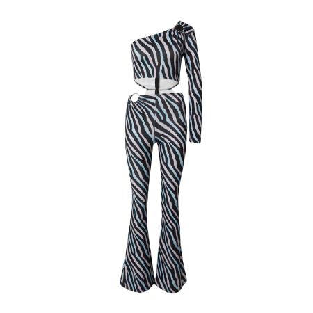 Trendyol Trendyol Jumpsuit lichtblauw / sering / zwart