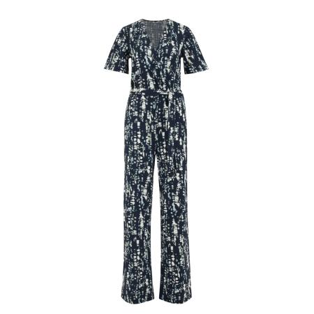 WE Fashion WE Fashion Jumpsuit marine / wit