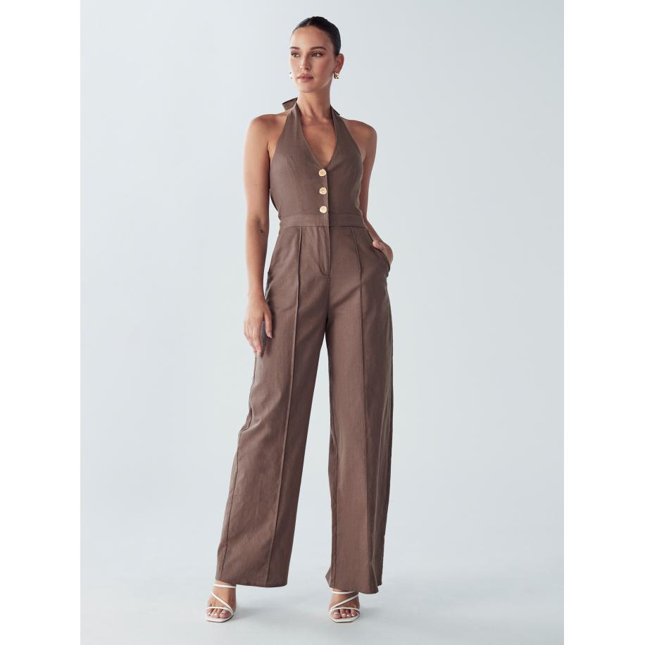 BWLDR BWLDR Jumpsuit Amie bruin -