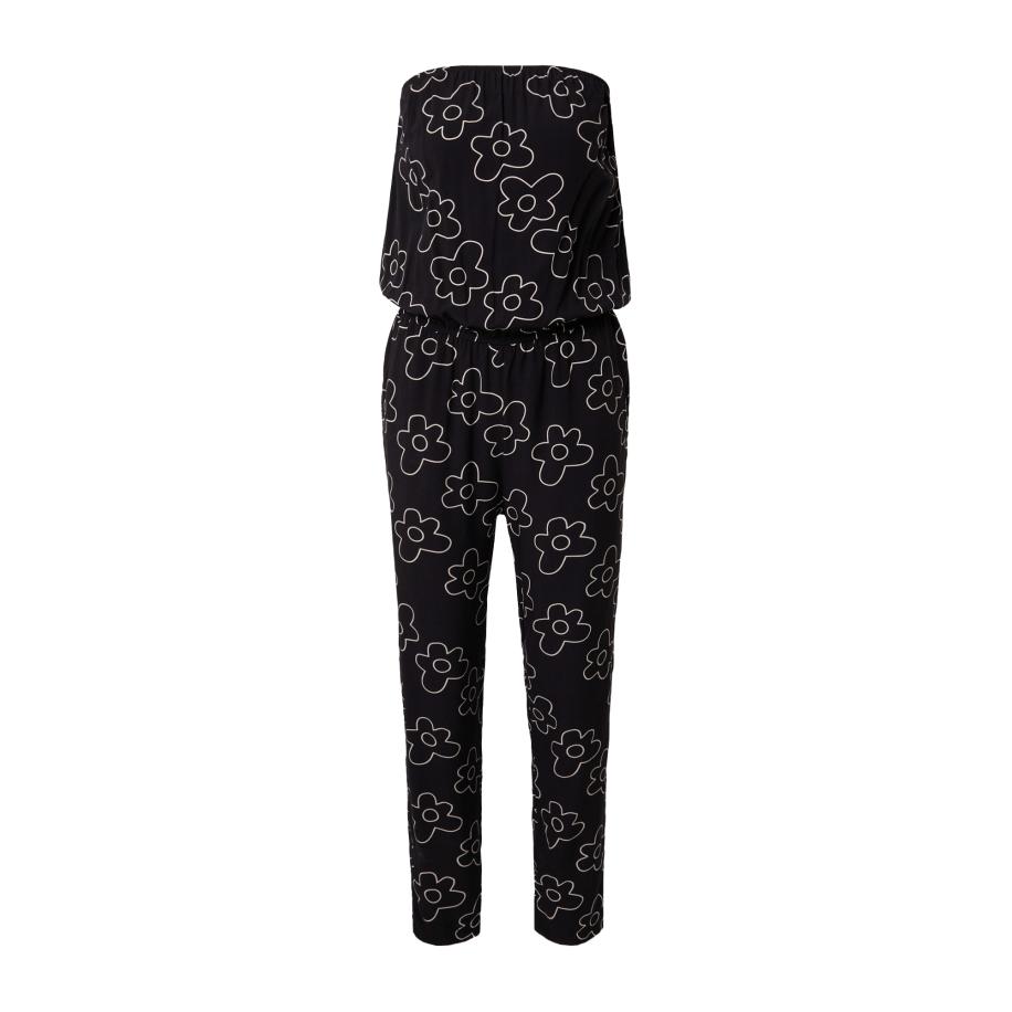 Urban Classics Urban Classics Jumpsuit zwart / wit -