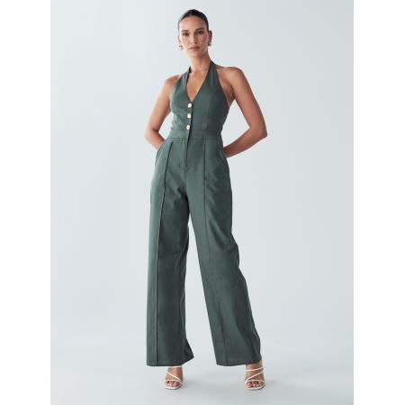 BWLDR BWLDR Jumpsuit Amie olijfgroen