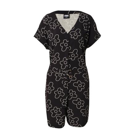 Urban Classics Urban Classics Jumpsuit zwart / wit