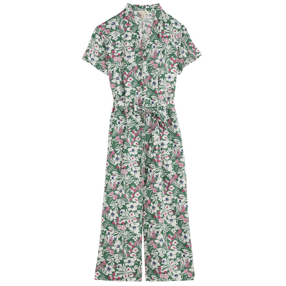 Seasalt Cornwall Seasalt Cornwall Jumpsuit Treen Cove blauw / groen / pink / wit -