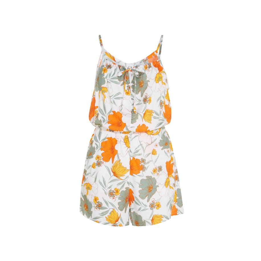 O'Neill ONEILL Jumpsuit Leina smoky blue / curry / oranje / wit -