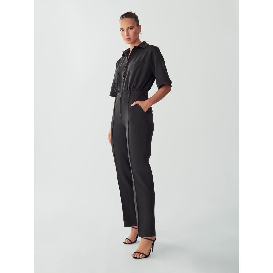 Willa Willa Jumpsuit Rosa zwart -