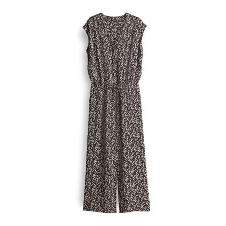 OPUS OPUS Jumpsuit Moneli donkerbruin / wit