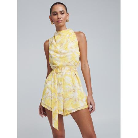 BWLDR BWLDR Jumpsuit Cassa bruin / geel / wit