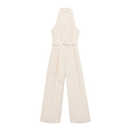 Mango MANGO Jumpsuit Bright crème
