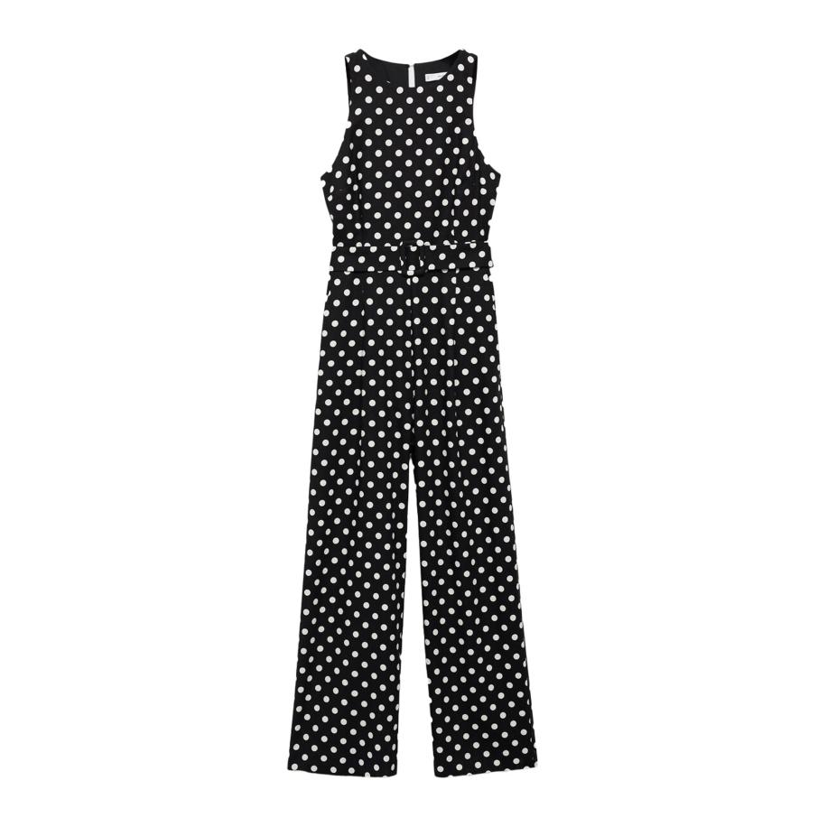 Mango MANGO Jumpsuit ROMEO zwart / wit -
