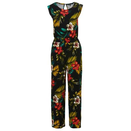 KOROSHI KOROSHI Jumpsuit groen / olijfgroen / vuurrood / zwart