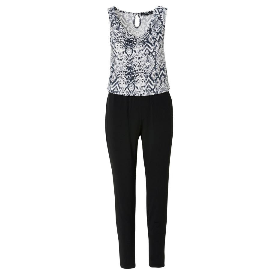 KOROSHI KOROSHI Jumpsuit grijs / donkergrijs / zwart / wit -