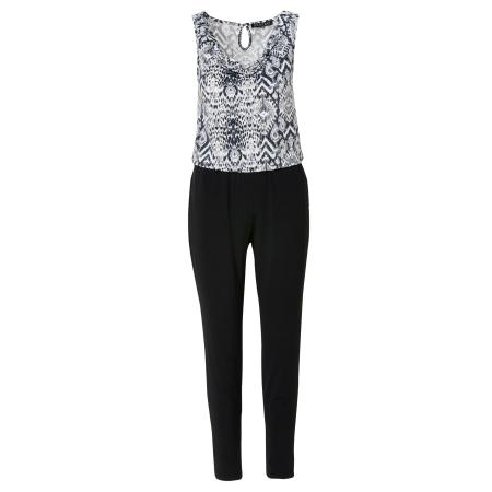 KOROSHI KOROSHI Jumpsuit grijs / donkergrijs / zwart / wit