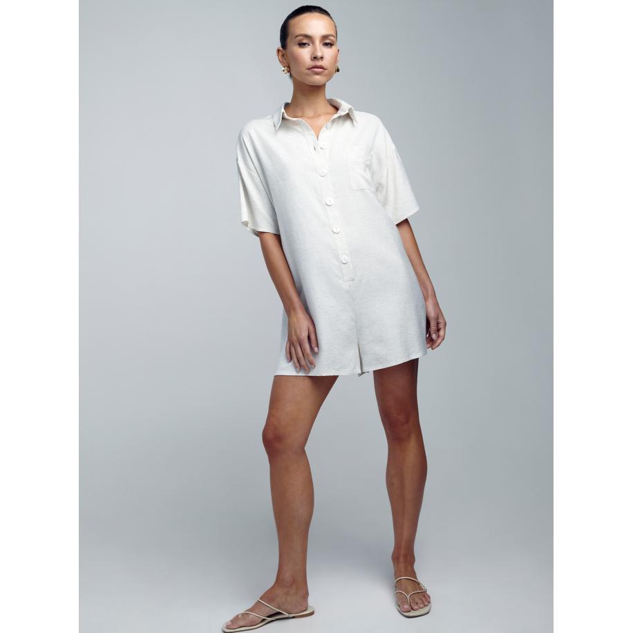 St MRLO St MRLO Jumpsuit Amalfi lichtbeige -