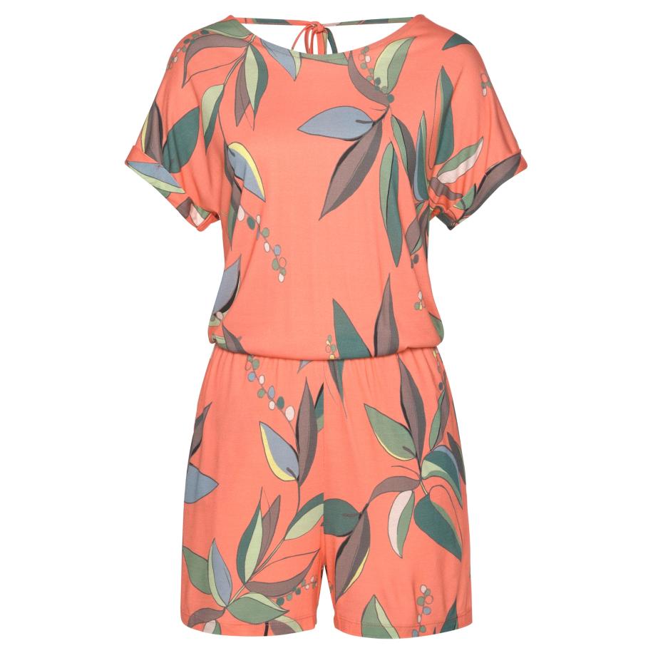 s.Oliver s.Oliver Jumpsuit gemengde kleuren / koraal -
