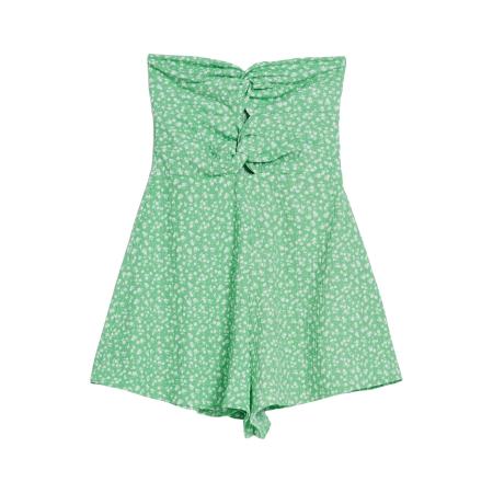 Bershka Bershka Jumpsuit lichtgroen / wit