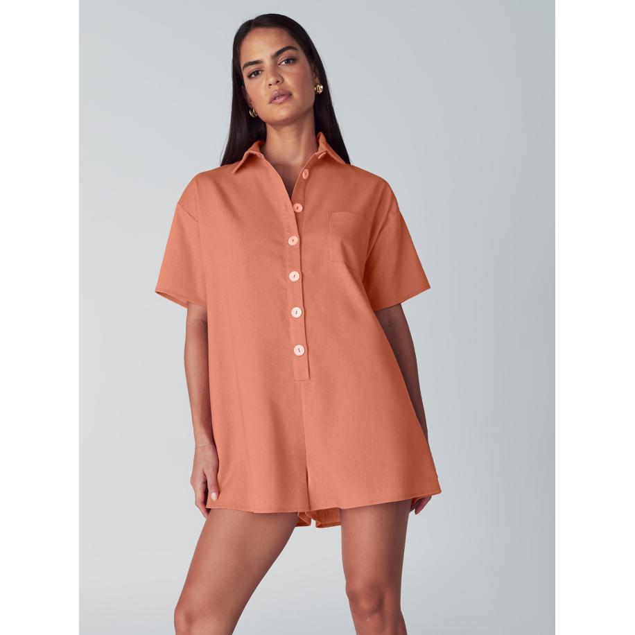 St MRLO St MRLO Jumpsuit Amalfi koraal -