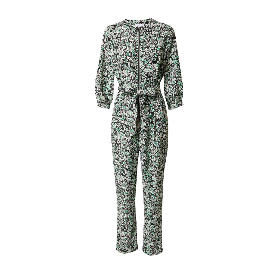 Warehouse Warehouse Jumpsuit jade groen / zwart / wit -