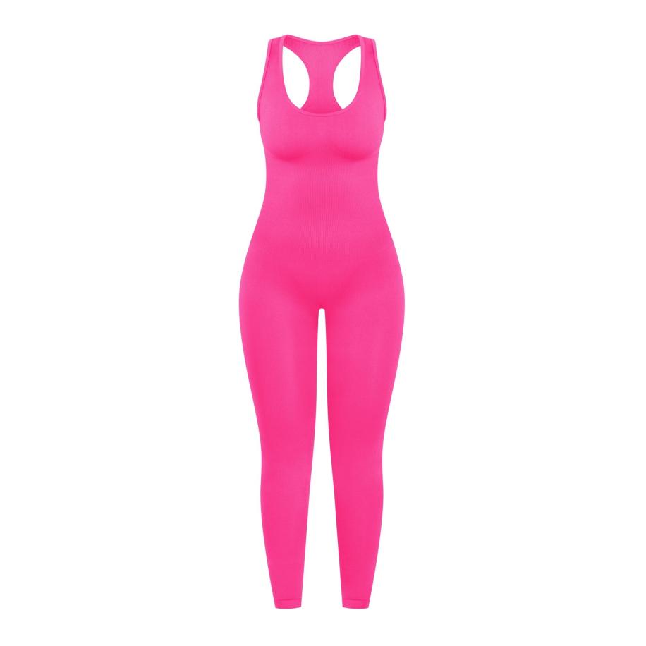Smilodox Smilodox Jumpsuit Seamless Elsie pink -