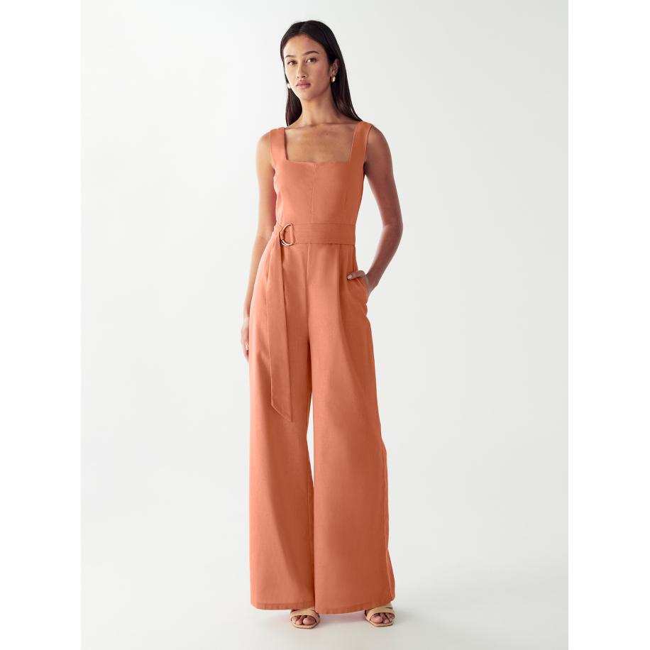 Willa Willa Jumpsuit Graces abrikoos -