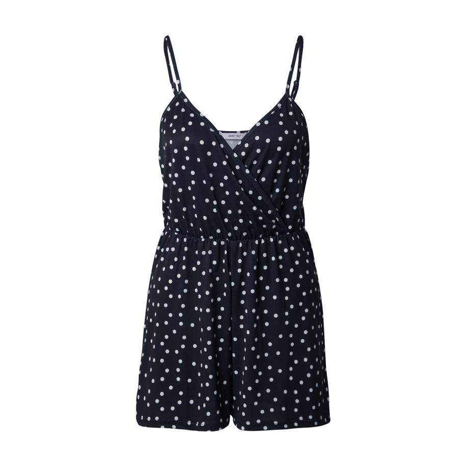 ABOUT YOU ABOUT YOU Jumpsuit Jessica zwart / wit -