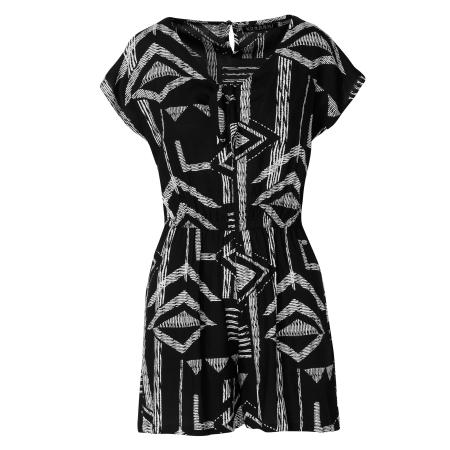 KOROSHI KOROSHI Jumpsuit zwart / wit