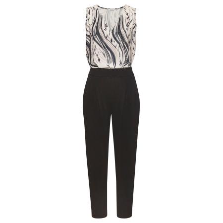 Lascana LASCANA Jumpsuit beige / crème / grafiet / zwart