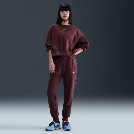 Nike Sportswear Phoenix Fleece joggingbroek met halfhoge taille voor dames - Rood
