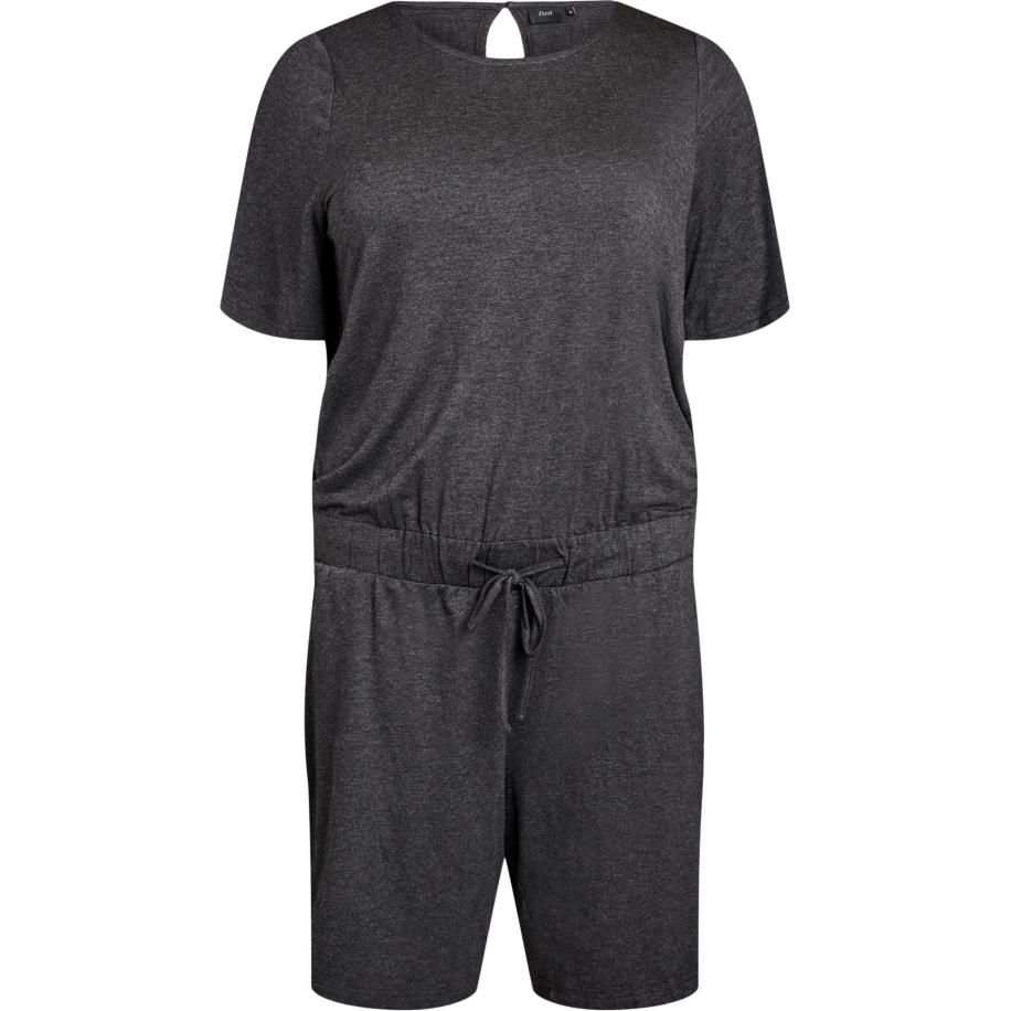 Zizzi Zizzi Jumpsuit donkergrijs -