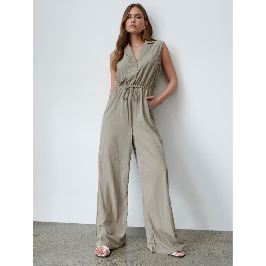 Willa Willa Jumpsuit Zimi taupe -
