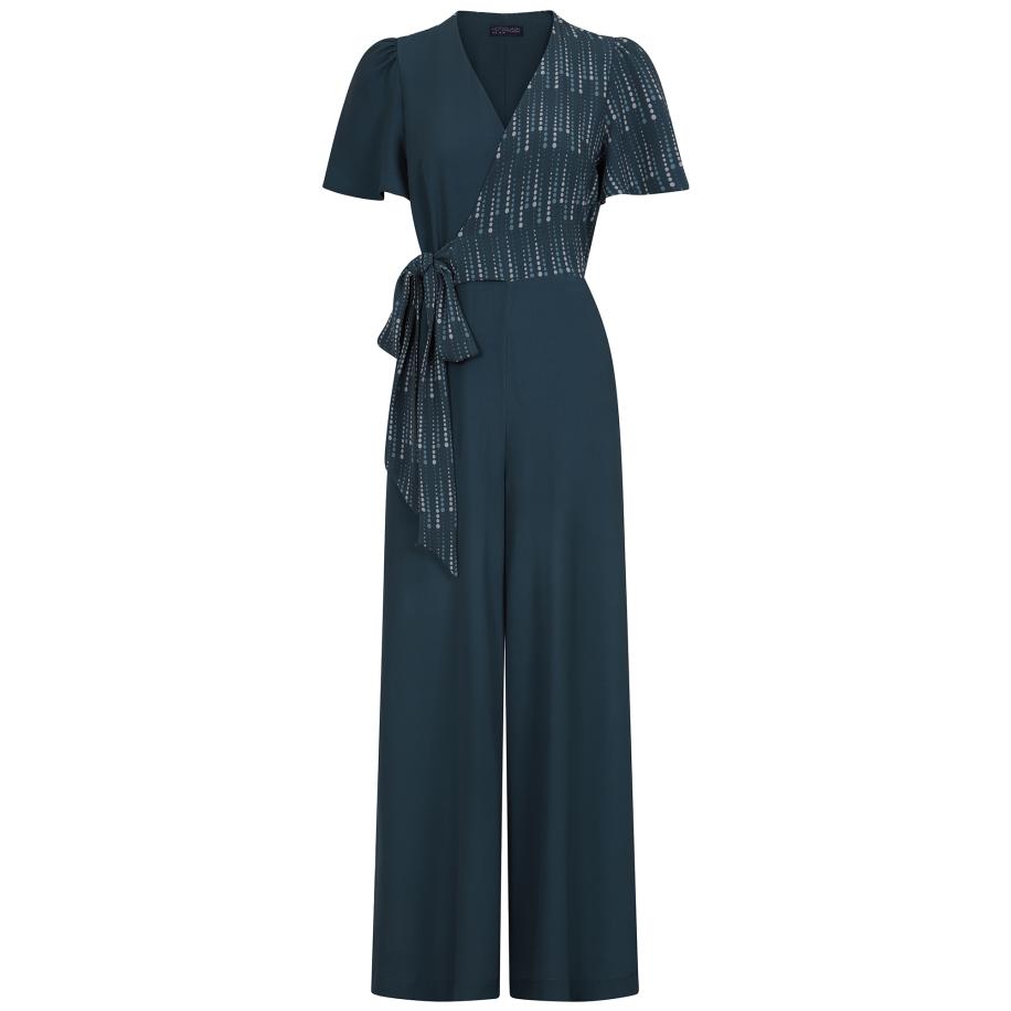 HotSquash HotSquash Jumpsuit blauw / marine / grijs -