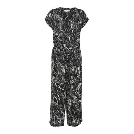 Kaffe Kaffe Jumpsuit KAmira zwart / wit