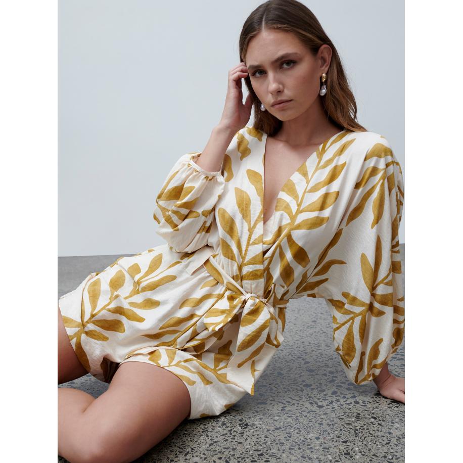 St MRLO St MRLO Jumpsuit Maya kaki / wit -