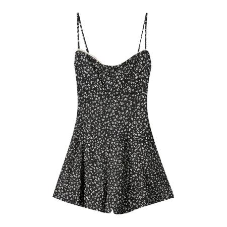 Bershka Bershka Jumpsuit zwart / wit