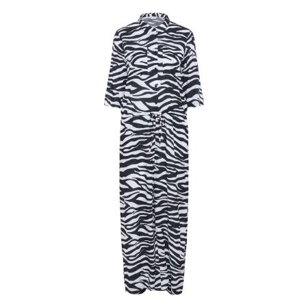 Kaffe Kaffe Jumpsuit Sanne zwart / wit