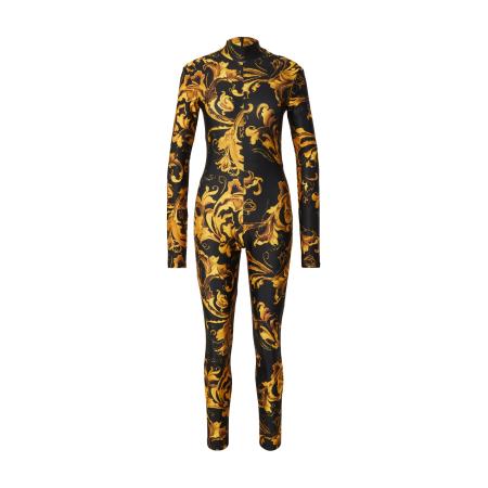 Versace Versace Jeans Couture Jumpsuit bruin / goudgeel / zwart