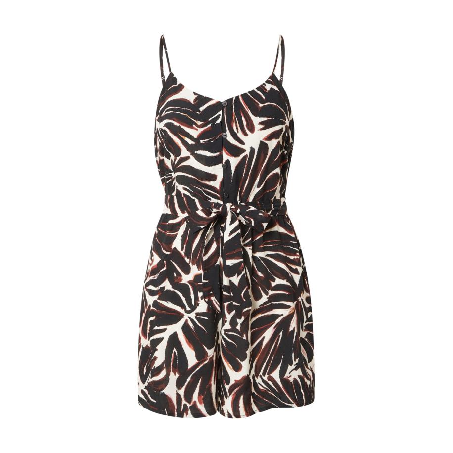 Only ONLY Jumpsuit ONLNOVA kastanjebruin / zwart / wit -