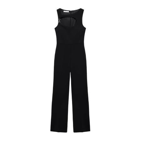 Mango MANGO Jumpsuit Stern zwart