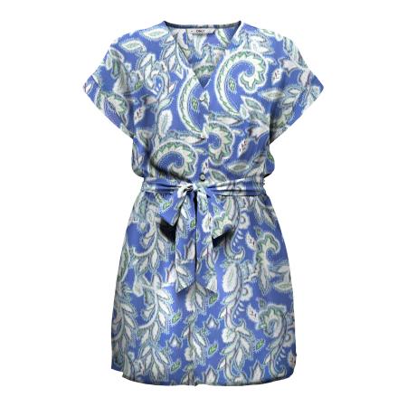 Only ONLY Jumpsuit ALMA blauw / lichtgroen / wit