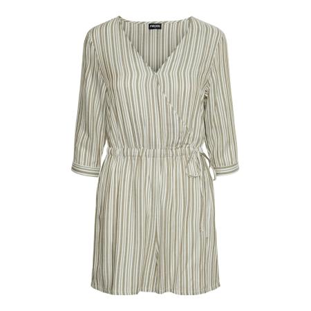 Pieces PIECES Jumpsuit ALVINA olijfgroen / wit