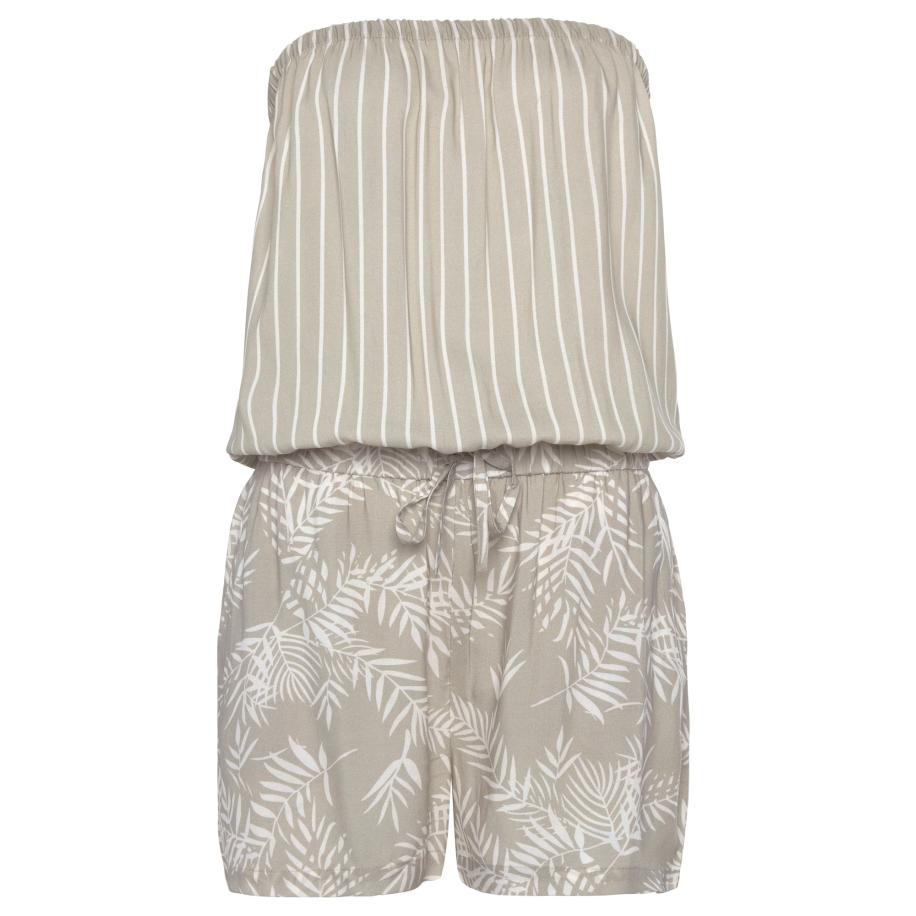 Lascana LASCANA Jumpsuit grijs / wit -